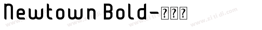 Newtown Bold字体转换